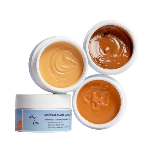 Harkoi Mineral Matte Sunscreen SPF35+ PA++++ for Medium with Neutral And Pink Undertones - Shade 3 (30g) - Harkoi