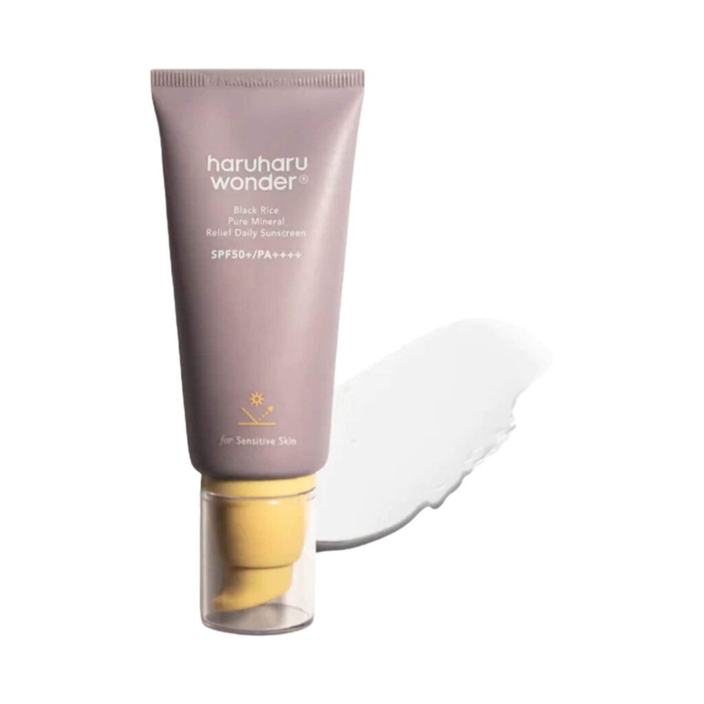 Haruharu wonder Black Rice Pure Mineral Relief Daily Sunscreen Unscented (50 ml) - haruharu wonder