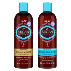 Hask Argan Oil Repairing Shampoo & Conditioner Combo (355 ml + 355 ml) - Hask