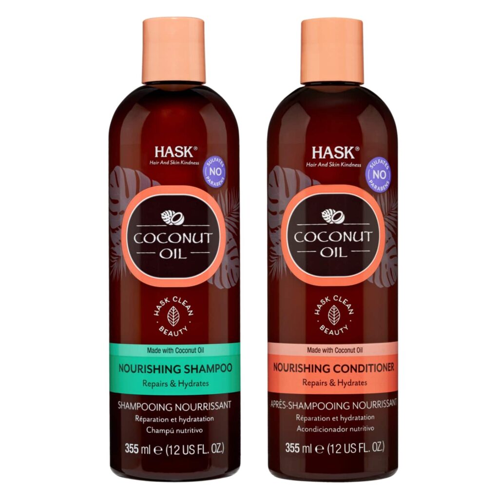 Hask Coconut Oil Nourishing Shampoo & Conditioner Combo (355 ml + 355 ml) - Hask