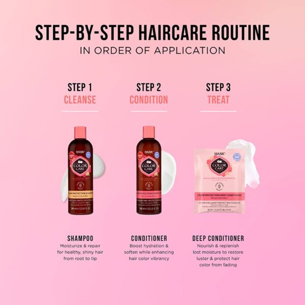 Hask Colour Protection Shampoo & Conditioner Combo (355 ml + 355 ml) - Hask