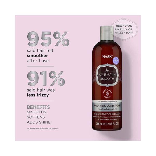 Hask Keratin Smoothing Conditioner (355 ml) - Hask