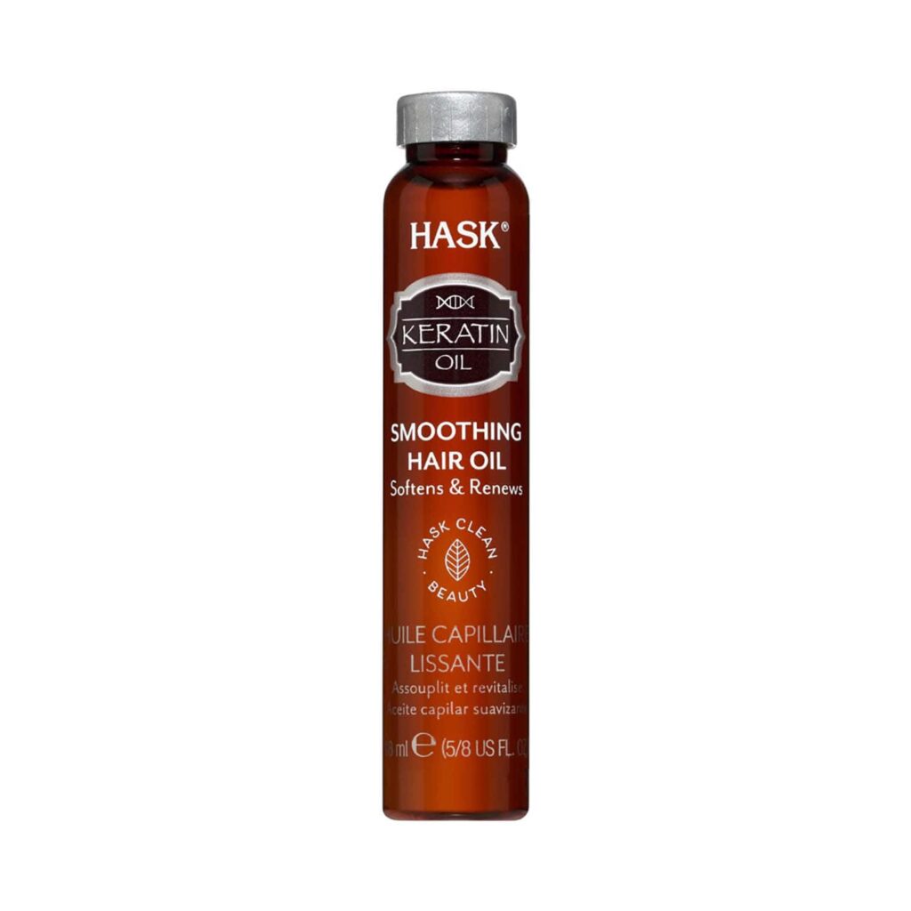 Hask Keratin Smoothing Hair Oil (18 ml) - Hask