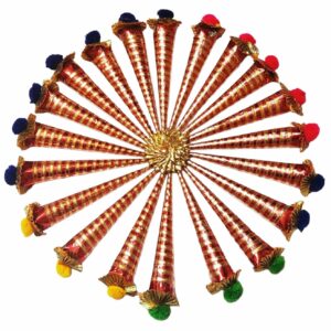 Hastshilp Mehendi Cones for Hand Natural Mehndi Cones for Hand Designing Reddish Brown Color Long Lasting Mehandi (Rich Brown, Pack of 6)