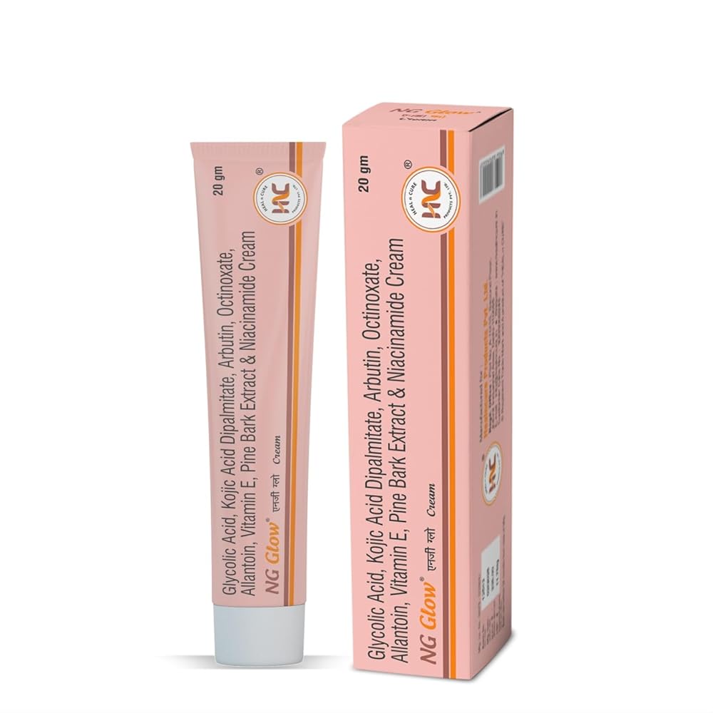 Heal N Cure NG Glow Cream - Enriched With Kojic Acid &Glycolic Acid | Anti-melasma & Anti Pigmentation Cream. Helps To Remove Acne Scar, Dark/Age Spots, Blemishes and Uneven...