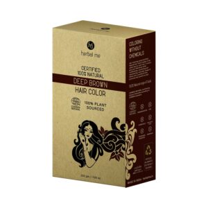Herbal Me Certified 100% Natural Henna Hair Color - Deep Brown (200g) - Herbal Me