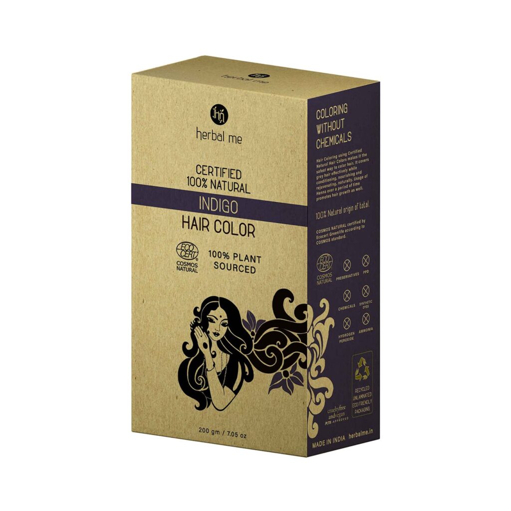 Herbal Me Certified 100% Natural Indigo Hair Color (200g) - Herbal Me
