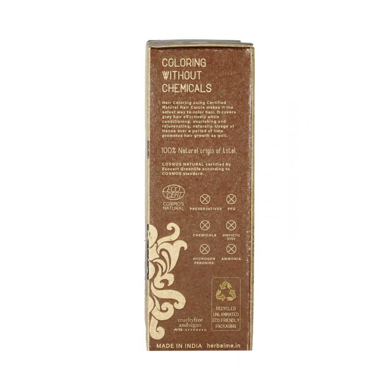 Herbal Me Certified Natural Henna Hair Color - Light Brown (200g) - Herbal Me