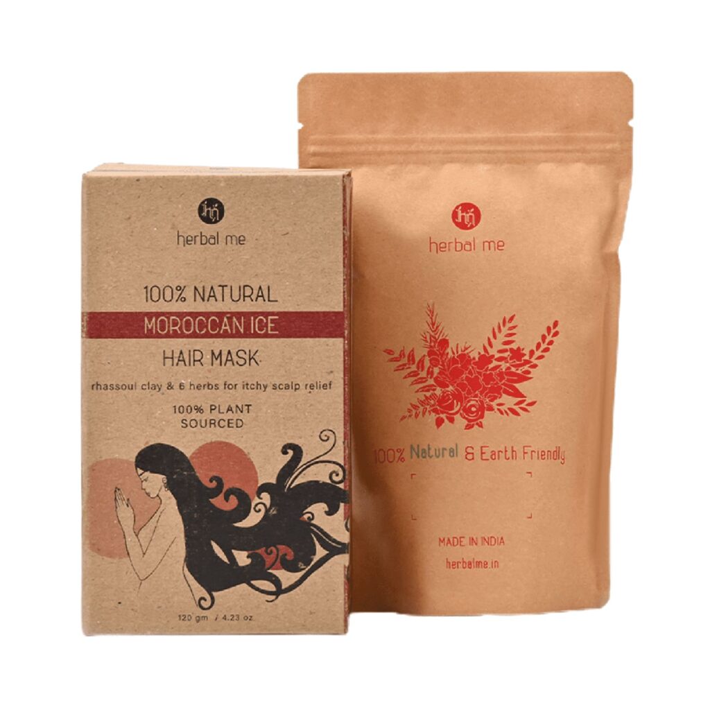 Herbal Me Moroccan Ice Natural Hair Mask - Scalp Repair & Itch Relief (120g) - Herbal Me