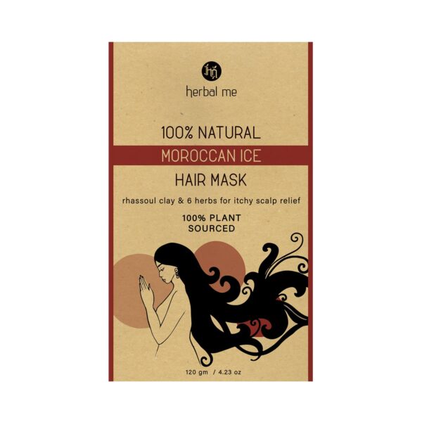 Herbal Me Moroccan Ice Natural Hair Mask - Scalp Repair & Itch Relief (120g) - Herbal Me