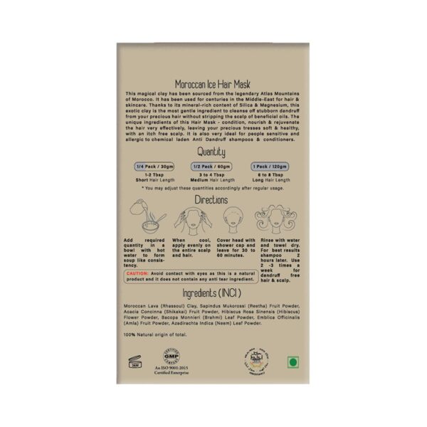 Herbal Me Moroccan Ice Natural Hair Mask - Scalp Repair & Itch Relief (120g) - Herbal Me