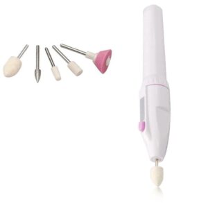Hetarmi Electric Nails Decorator 7 In 1 Art Tip,Nail Filer Trimming Kit Salon Sharper Grinder Drill Machine with Polish Manicure Pedicure Grooming Tool Kit -Multicolour
