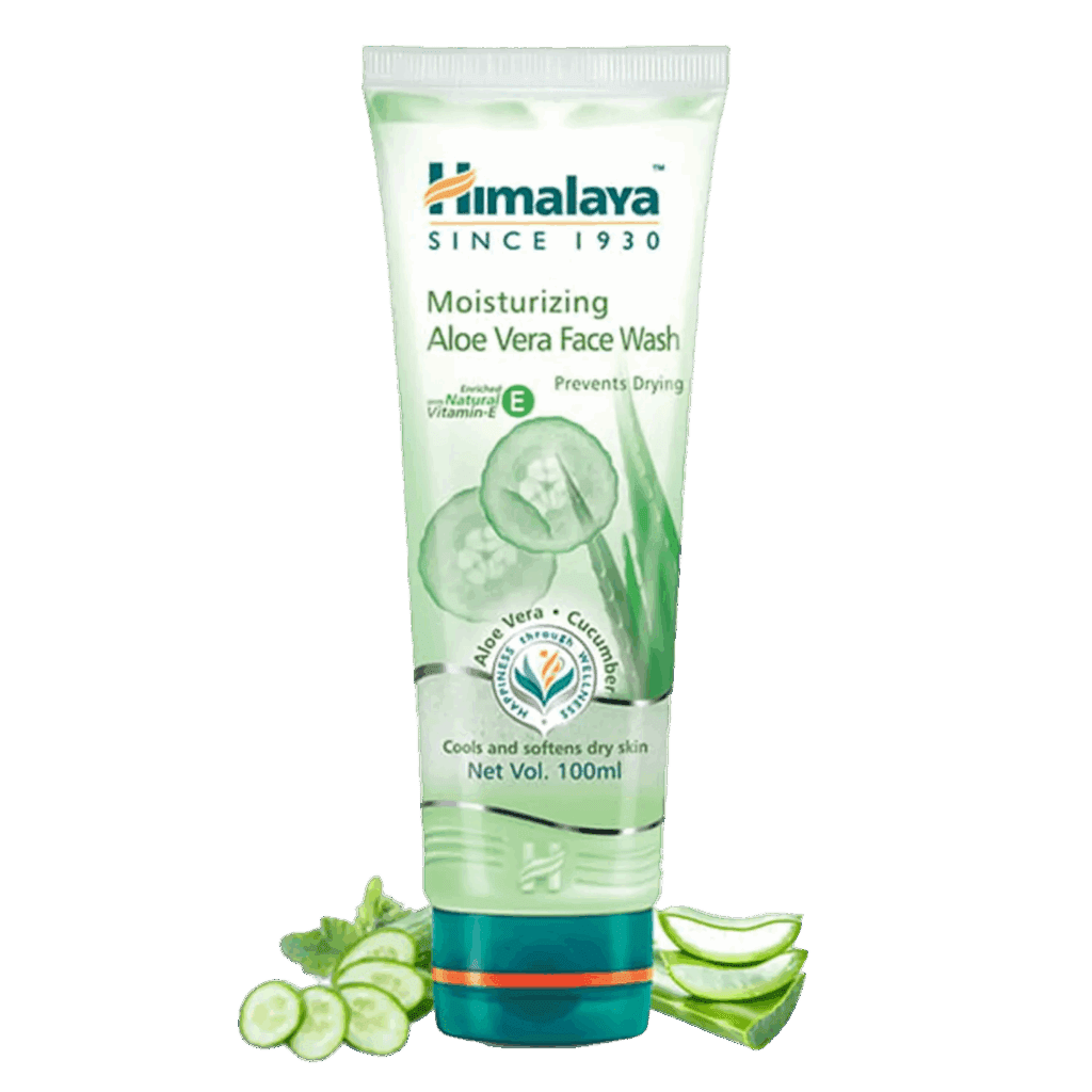 Himalaya Moisturizing Aloe Vera Face Wash (100ml) - Himalaya