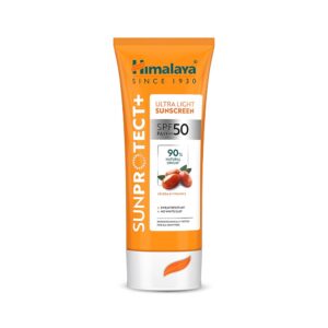 Himalaya Sunprotect + | Ultra-light Sunscreen Cream | SPF 50 PA ++++ | 90% Natural Origin Ingredients | Zero White Cast | 98% Broad Spectrum Protection | Sweat & Water Resistant...