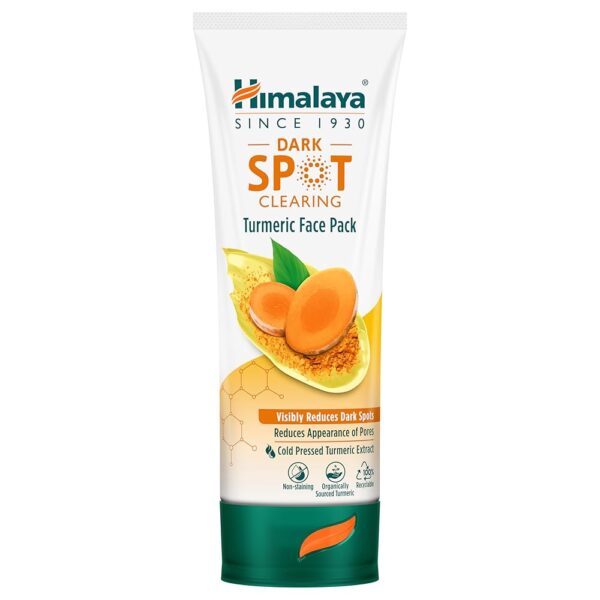 Himalaya Wellness Company Himalaya Dark Spot Clearing Turmeric Face Pack|Organically Sourced Turmeric|Reduce Dark Spots In 7 Days|Gives Radiant Skin|100G