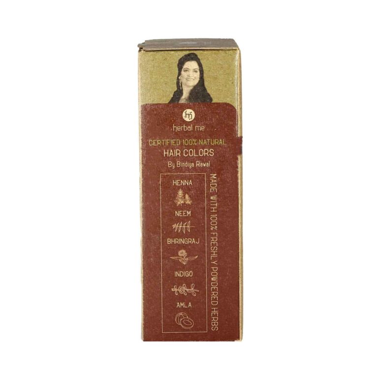 HM Herbal Me Certified Natural Henna Hair Color - Nut Brown (200g) - Herbal Me