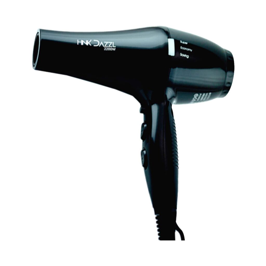 HNK Hair N Kraft DAZZEL Dryer 2200 - Black - HNK Hair N Kraft