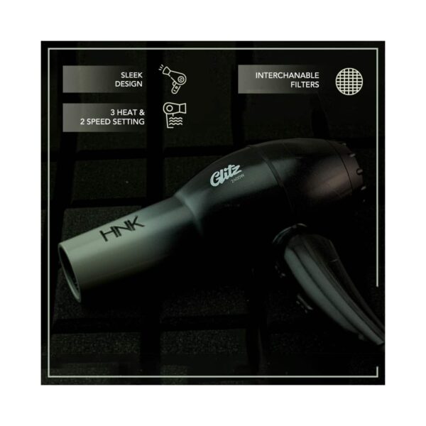 HNK Hair N Kraft Dryer Glitz 2400w - HNK Hair N Kraft