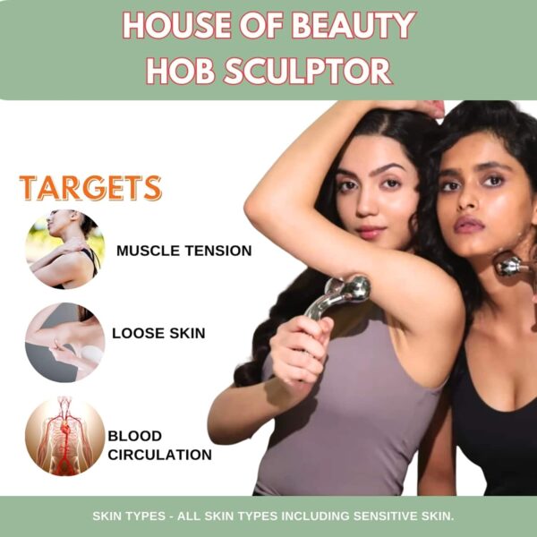 House of Beauty 3D Sculptor Deep Tissue Massager Relieves Tension & Improves Circulation (1 Pc) - House of Beauty