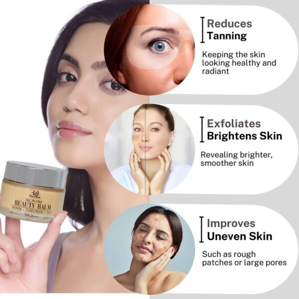 House of Beauty All Skin Bb-Beauty Balm W/T Primer, Tint, & Spf 25+ Covers Unevenness (50 ml) - House of Beauty
