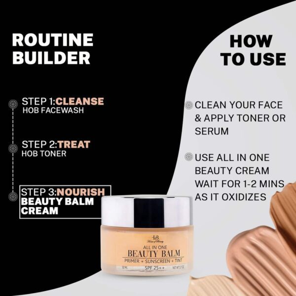 House of Beauty All Skin Bb-Beauty Balm W/T Primer, Tint, & Spf 25+ Covers Unevenness (50 ml) - House of Beauty