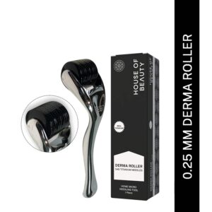 House of Beauty Derma Roller 0.25mm For Boosting Collagen, Fades Dark Spots & Acne Scars (1 Pc) - House of Beauty