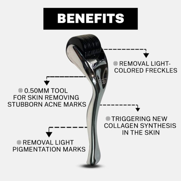 House of Beauty Derma Roller 0.50mm Reduces Pigmentation, Fade Pimples & Acne Scars (1 Pc) - House of Beauty