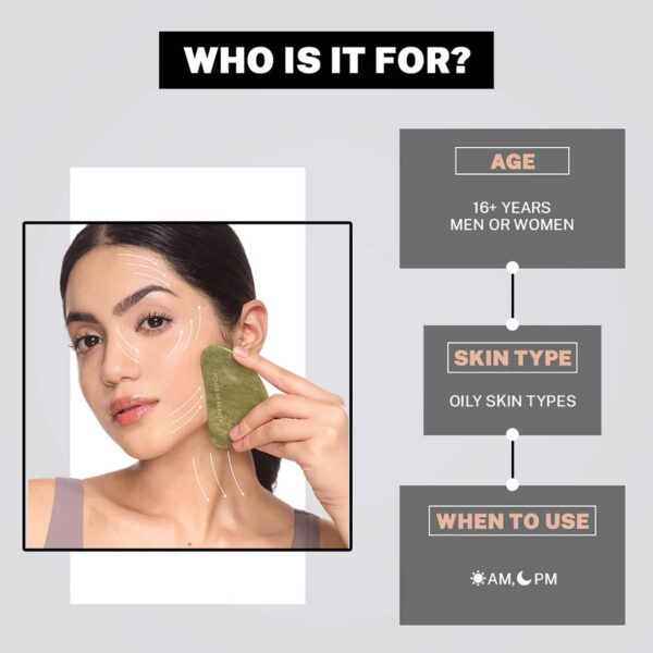 House of Beauty Jade Guasha Facetool For Double Chin, Sculpting Jawline & Contouring Face (1 Pc) - House of Beauty