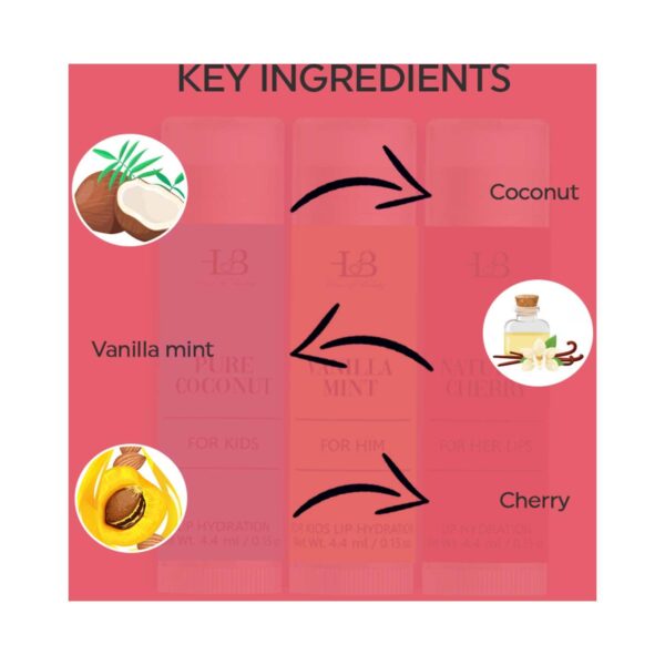 House of Beauty Pout Perfect Tinted Lip Balm (3Pcs) - House of Beauty
