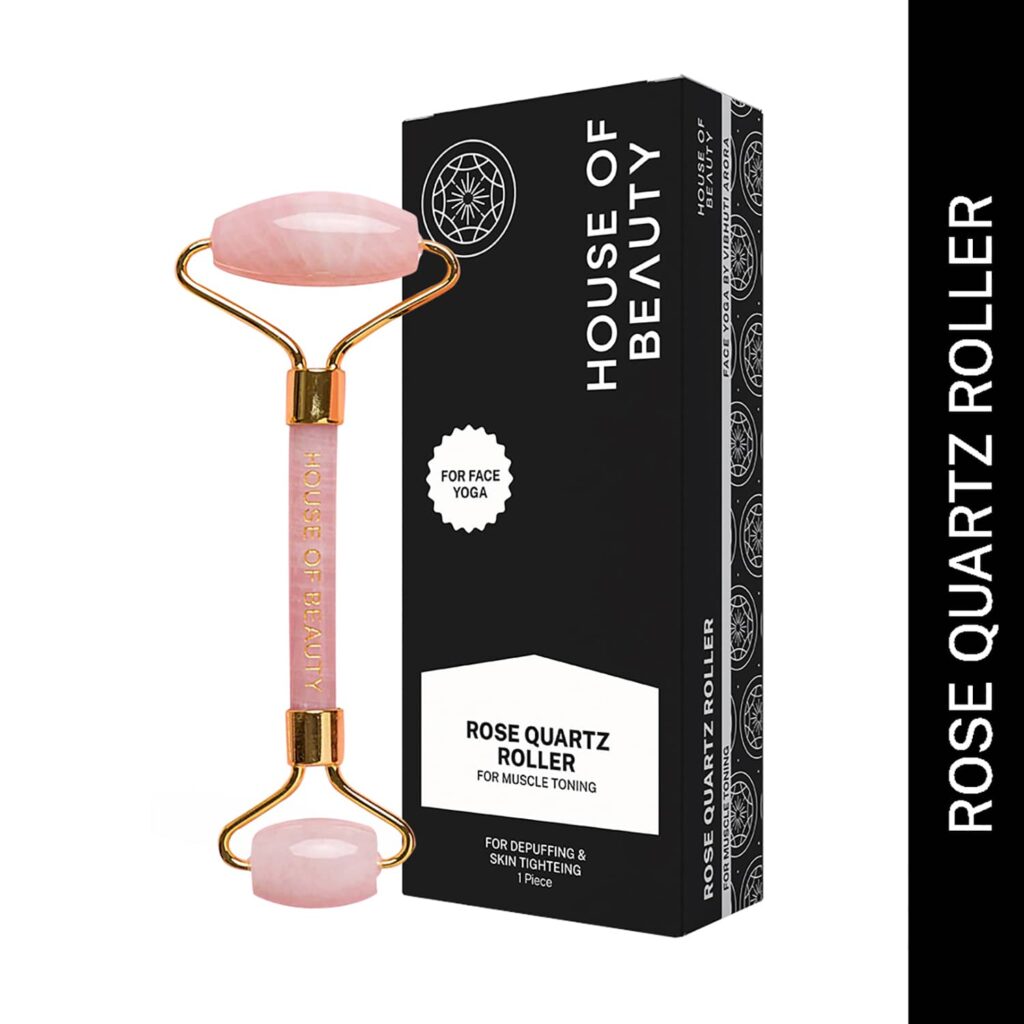 House of Beauty Rose Quartz Dermaroller - House of Beauty