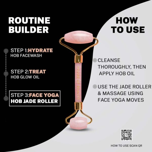 House of Beauty Rose Quartz Dermaroller - House of Beauty