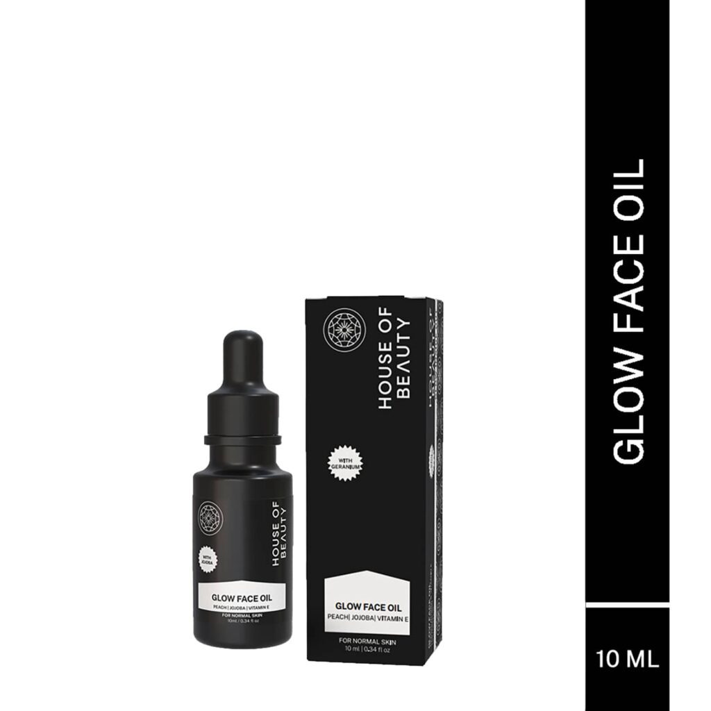 House of Beauty Super Fruit Glow Oil W/T Peach+Jojoba-All Skin Type For Massage & Primer (10 ml) - House of Beauty