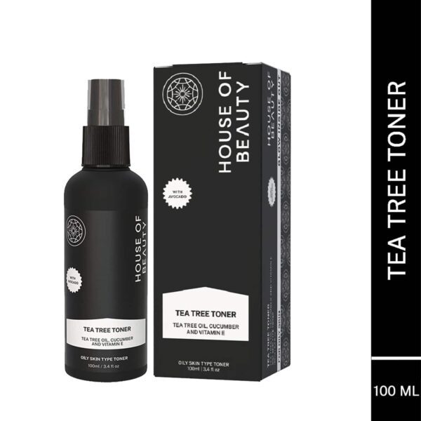 House of Beauty Tea Tree+Avocado Toner-Oily, Combination & Sensitive & Acne Prone Skin (100 ml) - House of Beauty