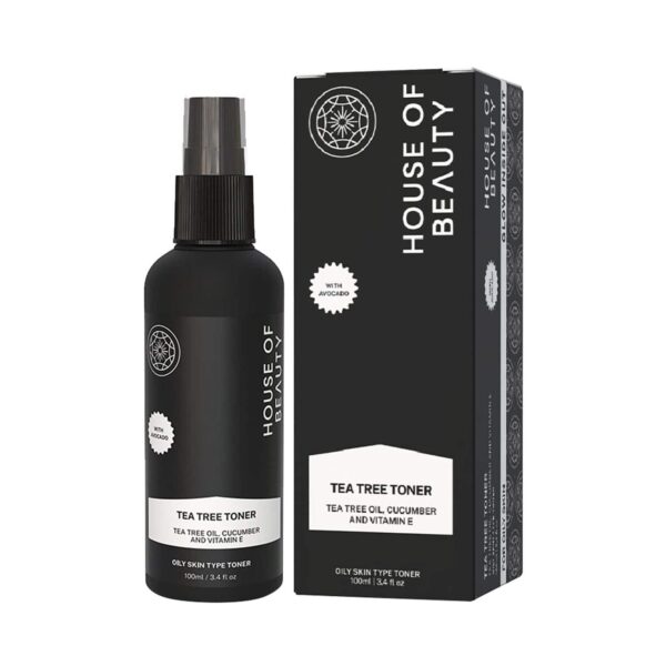 House of Beauty Tea Tree+Avocado Toner-Oily, Combination & Sensitive & Acne Prone Skin (100 ml) - House of Beauty