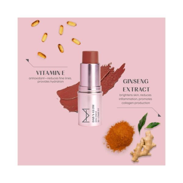 HOUSE OF MAKEUP Dab N Glow Easy-Blend Lip + Cheek Tint - Brown Sugar (8 g) - HOUSE OF MAKEUP