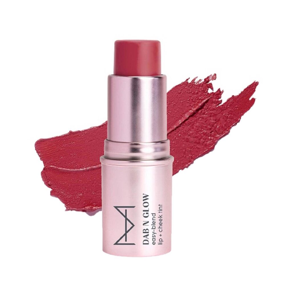 HOUSE OF MAKEUP Dab N Glow Easy-Blend Lip + Cheek Tint - Burnt Rose (8 g) - HOUSE OF MAKEUP