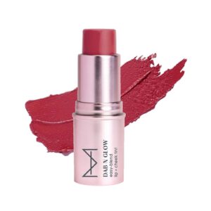 HOUSE OF MAKEUP Dab N Glow Easy-Blend Lip + Cheek Tint - Burnt Rose (8 g) - HOUSE OF MAKEUP