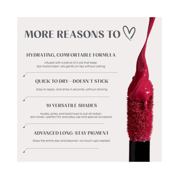 HOUSE OF MAKEUP Dawn To Dawn Super Stay Liquid Matte Lipstick - Cherry Cola (4.2 ml) - HOUSE OF MAKEUP