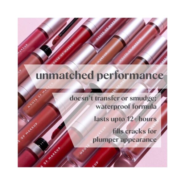 HOUSE OF MAKEUP Dawn To Dawn Super Stay Liquid Matte Lipstick - Hot Chocolate (4.2 ml) - HOUSE OF MAKEUP