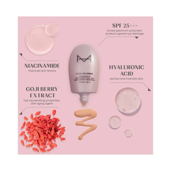 HOUSE OF MAKEUP Face Anything Luminous Skin Tint For Glass Skin - D10 Deep Skin Tone (35 ml) - HOUSE OF MAKEUP