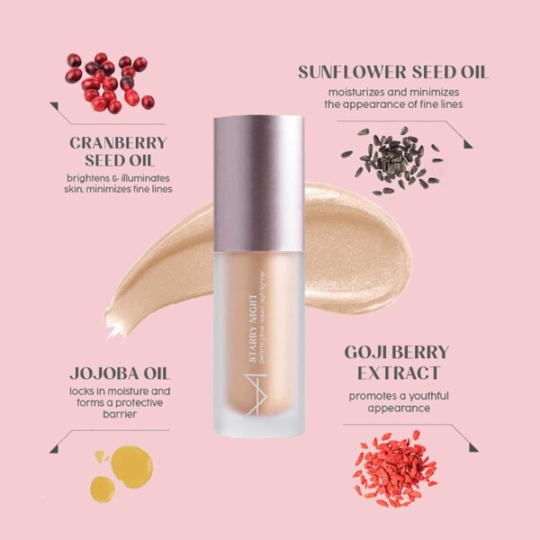 House Of Makeup Starry Night Pearly Glow Liquid Highlighter - Moonlight (6 ml) - HOUSE OF MAKEUP