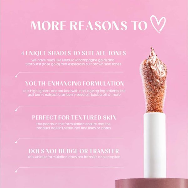 House Of Makeup Starry Night Pearly Glow Liquid Highlighter - Starburst (6 ml) - HOUSE OF MAKEUP