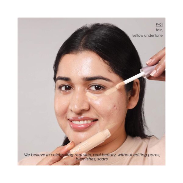 HOUSE OF MAKEUP Zoom In Crease-Free, Creamy Concealer - F01 Fair Skin Tone (6 ml) - HOUSE OF MAKEUP