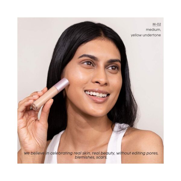HOUSE OF MAKEUP Zoom In Crease-Free, Creamy Concealer - M02 Medium Skin Tone (6 ml) - HOUSE OF MAKEUP