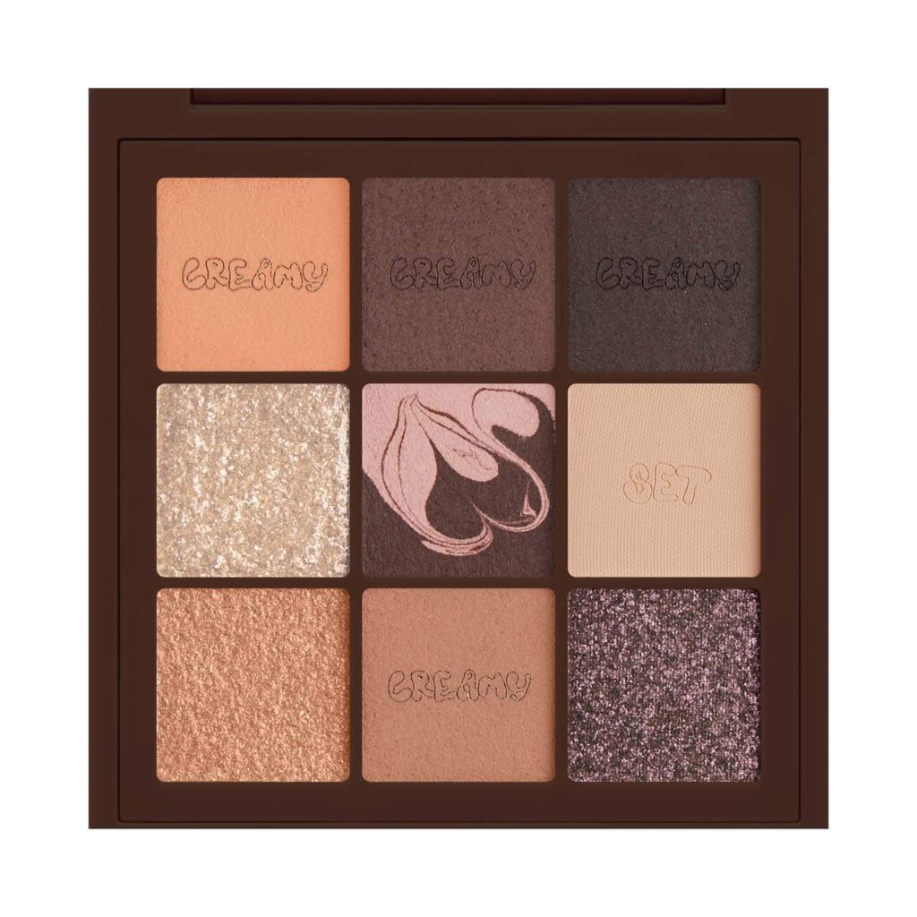 Huda Beauty Creamy Obsessions Eyeshadow Palette - Brown (8.22g) - Huda Beauty