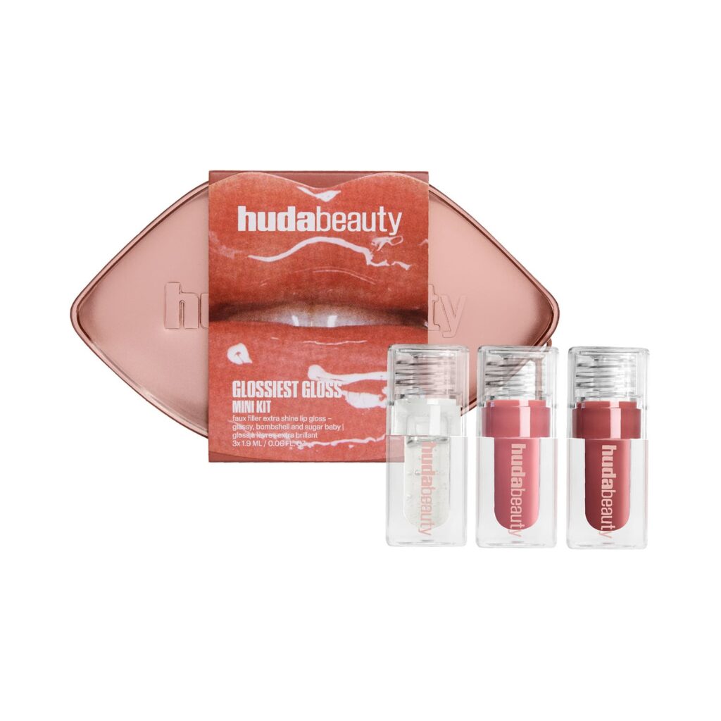 Huda Beauty Glossiest Gloss Trio - Glassy Bombshell Sugar Baby (3 pcs) - Huda Beauty