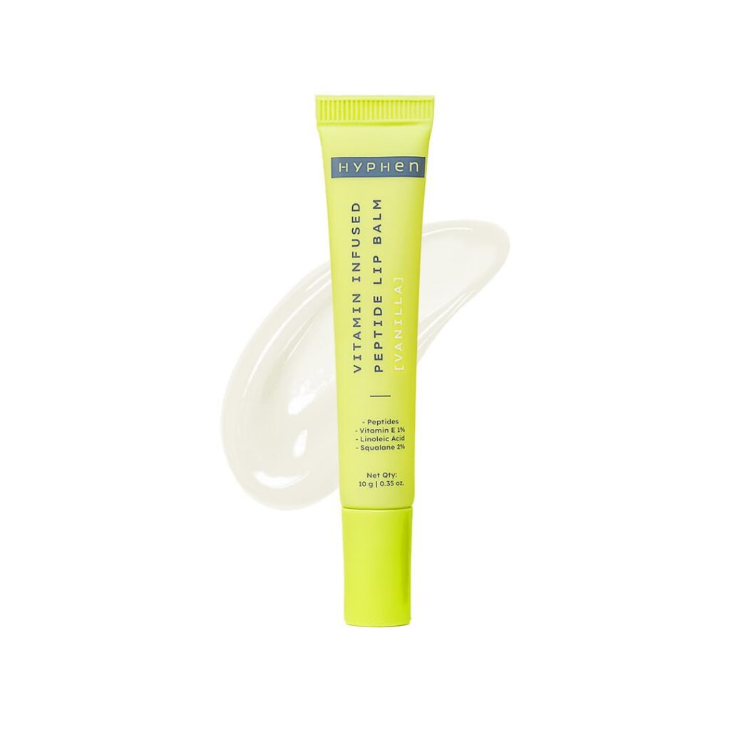 Hyphen-Vitamin Infused Peptide Lip Balm-Vanilla for Dry & Chapped Lips|Hydrating & Moisturizing Lip Balm for Unisex|for Dark Lips|Smoothen Lips & Repair Moisture...