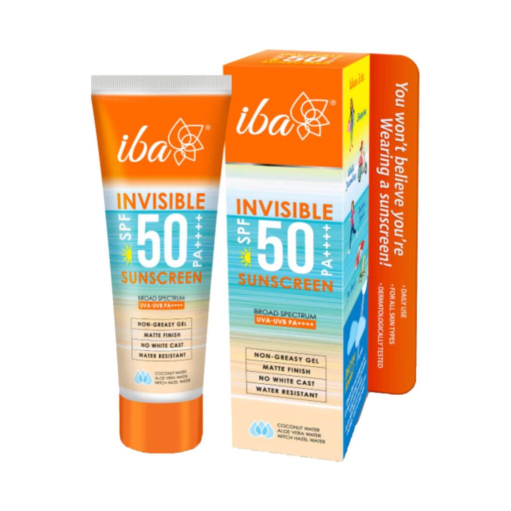 Iba Invisible Sunscreen SPF 50 Pa++++ (80g) - Iba
