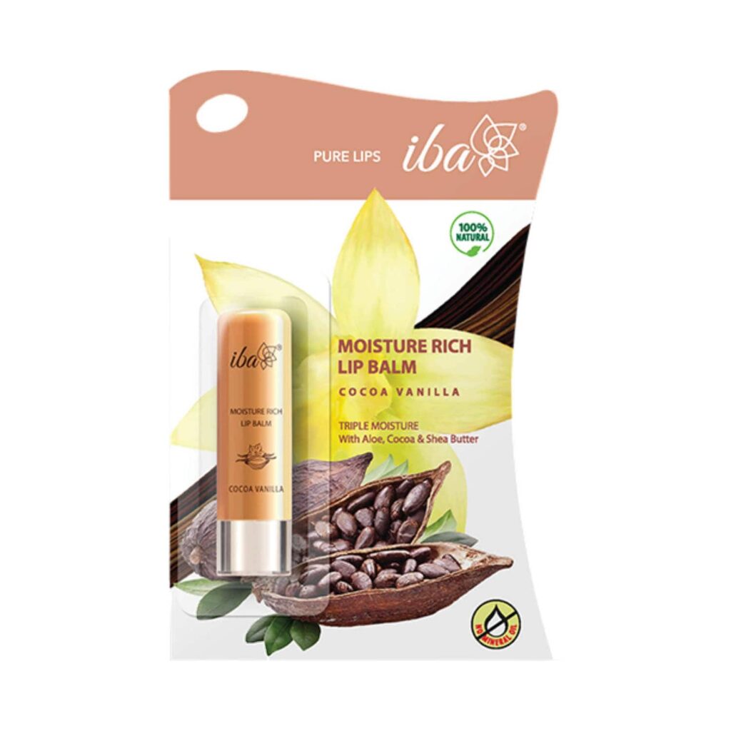 Iba Moisture Rich Cocoa Vanilla Lip Balm (4.5g) - Iba
