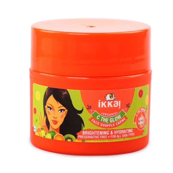 Ikkai Organic C The Glow Souffle Cream Face Pack (50g) - Ikkai